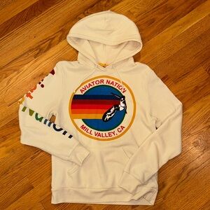 Aviator Nation Vintage White Hoodie